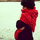Crochet shawl ' Red Rowan in the snow'. Shawls. asmik (asmik). My Livemaster. Фото №4