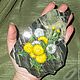 Magnet Jasper Dandelions hand painted. Magnets. Souvenirs from a stone (yashmamagnit). My Livemaster. Фото №4