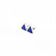 Stud EARRINGS triangles with Lapis Lazuli. More silver earrings. Stud earrings. ARIEL - MOSAIC. My Livemaster. Фото №6