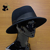 Аксессуары handmade. Livemaster - original item Stylish women`s felt hat Fedora. Black and 5 colors.. Handmade.