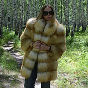 Одежда handmade. Livemaster - original item The fur coat of the Siberian red Fox. Cross.. Handmade.