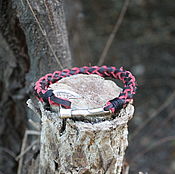 Украшения handmade. Livemaster - original item Leather bracelet - Axe. Handmade.