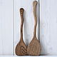 Oak spatulas for kitchen: Small and Large. Color 'walnut', Dinnerware Sets, Moscow,  Фото №1