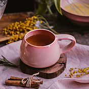 Посуда handmade. Livemaster - original item Mugs and cups: Volcano mug 200 ml Dawn over Bergen. Handmade.
