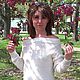 Вязаный свитер "Нежность".Авторская работа. Свитеры. Galina_petelki (galka540). Интернет-магазин Ярмарка Мастеров.  Фото №2