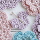 The set Sparkles knitted decor. Scrapbooking Elements. Natalie crochet flowers. Online shopping on My Livemaster.  Фото №2