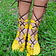 Кожаные сандалии ручной работы "Yellow Super Sexy", Сандалии, Лиссабон,  Фото №1