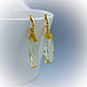 Order Earrings with long citrine in gold. Solanda. Livemaster. . Earrings Фото №3