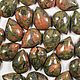 Unakite cabochon 18h13 mm drop. Cabochons. agraf. Online shopping on My Livemaster.  Фото №2