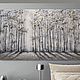 Interior painting silver forest with birches in the sun, Pictures, Sochi,  Фото №1