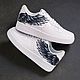 Кроссовки белые,кастом кроссовок Nike Air Force,крылья, ручная роспись. Кроссовки. Olgavolgoart. Роспись одежды и обуви. Кастом. Ярмарка Мастеров.  Фото №11