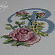 Embroidery 'Monogram'. Pictures. Cross stitch and beads!. My Livemaster. Фото №4