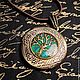 Medallion 'Emerald tree'.Jewelry resin. Pendants. Sunduchok Aleks (sunduchokAlex). Online shopping on My Livemaster.  Фото №2