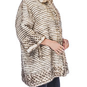 Одежда handmade. Livemaster - original item Coat made of knitted mink 
