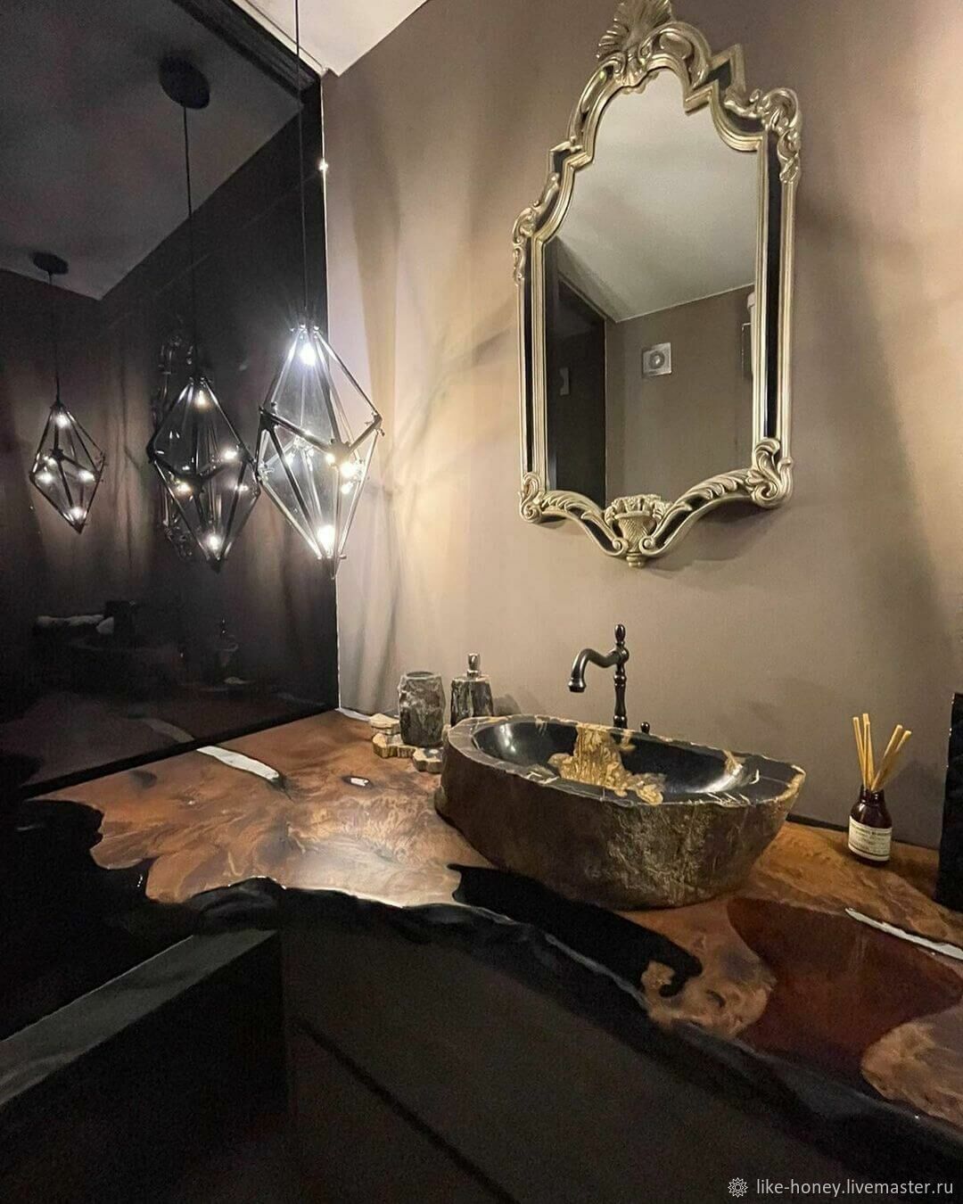 Столешницы в ванную комнату из массива Карагача в интернет-магазине ...