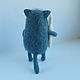 British blue - felted cat. Felted Toy. lilu. My Livemaster. Фото №4
