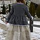 Жакет из бархата графитового цвета. Жакеты. Kira-moda. Ярмарка Мастеров.  Фото №4