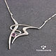 Silver necklace Virtual dance (silver, amethyst). Necklace. jewelart. Online shopping on My Livemaster.  Фото №2