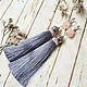 Earrings with silk tassels Misty rose. Tassel earrings. Linda (LKdesign). Online shopping on My Livemaster.  Фото №2
