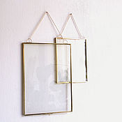 Сувениры и подарки handmade. Livemaster - original item Frame for a herbarium. Brass hanging herbarium. Handmade.