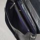 Men's business leather briefcase 'Stefan' (Black). Brief case. DragonBags - Men's accessories. My Livemaster. Фото №5