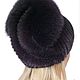 Women's mink fur hat with Arctic Fox. Caps. hereditary Skinner. Online shopping on My Livemaster.  Фото №2