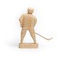Wooden figurine 'the Hockey player'. Wooden figure. Figurine. SiberianBirchBark (lukoshko70). Online shopping on My Livemaster.  Фото №2