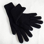 Перчатки ажурные "Незнакомка" чёрный цвет (хлопок 100%)