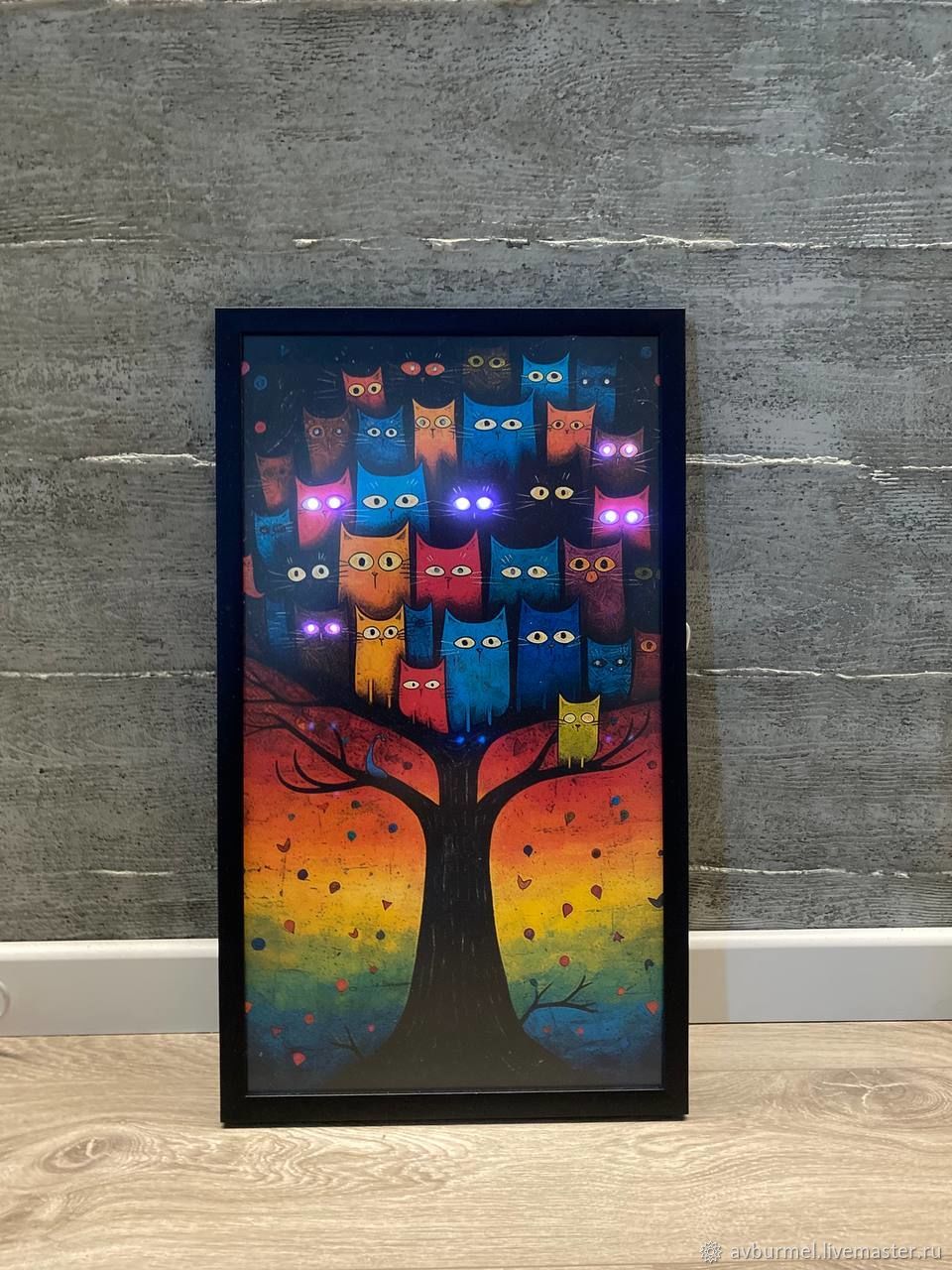 DIGITART Интерактивная LED картина CATS TREE купить в интернет-магазине ...