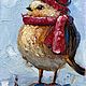 Order Oil painting 'Bird in a cap', framed. Zhanne Shepetova. Livemaster. . Pictures Фото №3