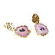 Order Quartz earrings 'Pink drops' buy earrings with pink stone. Irina Moro. Livemaster. . Earrings Фото №3