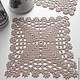 Салфетка квадратная вязаная. Салфетки. Knitbyrimma. Интернет-магазин Ярмарка Мастеров.  Фото №2