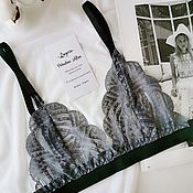 Одежда handmade. Livemaster - original item Handmade lace bralette. Handmade.