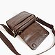 Men's leather bag color brown. Man purse. MiTonA. Online shopping on My Livemaster.  Фото №2