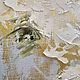 Vertical small painting of three-dimensional peonies. White flowers on gold. Pictures. Zabaikalie. My Livemaster. Фото №5