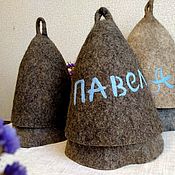 Дача и сад handmade. Livemaster - original item Felted bath hat made of wool. Handmade.