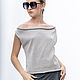  Lt_015angora_perl Mini top, angora color/mother of pearl. Tops. The fashion house Julia Sindrevich. Online shopping on My Livemaster.  Фото №2