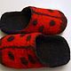 Felted baby Slippers ladybug, Footwear for childrens, Moscow,  Фото №1