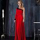 Order Evening dress one shoulder red floor-length dress. Дизайнерские платья Valensia Atelier. Livemaster. . Dresses Фото №3