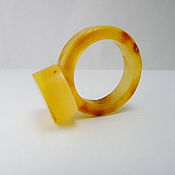 Украшения handmade. Livemaster - original item Ring amber 17 size P-030. Handmade.