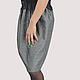 Skirt grey jacquard lined with elastic MIDI. Skirts. Yana Levashova Fashion. Online shopping on My Livemaster.  Фото №2
