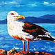 Sea Gull oil painting Buy a picture of a seagull, Pictures, Moscow,  Фото №1