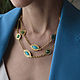 Винтаж сотуар бирюзовый цвет 1928 Jewelry "Нежная любовь", Цепочка, Москва,  Фото №1