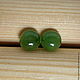 Studs earrings jade color. Stud earrings. LAVKA SAMOTSVETOV. My Livemaster. Фото №5