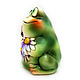 Ceramic figurine 'Frog with flowers'. Figurines. aboka. My Livemaster. Фото №5