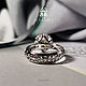 Кольцо с муассанитом. Кольца. SCARABEY jewelry. Ярмарка Мастеров.  Фото №4