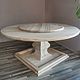 TABLES: Solid oak round table with rotating removable table top. Tables. Joinery in Altai. My Livemaster. Фото №4