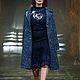 Платье с ручной вышивкой Сапфир. Платья. Одежда и аксессуары Батик ANN LOOK. Ярмарка Мастеров.  Фото №7