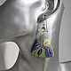 Earrings 'Lilac irises' from polymer clay. Earrings. AleksPolymer. Online shopping on My Livemaster.  Фото №2
