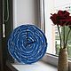Order Clock wall Blue flower Clock in the bedroom silent. Clocks for Home (Julia). Livemaster. . Watch Фото №3